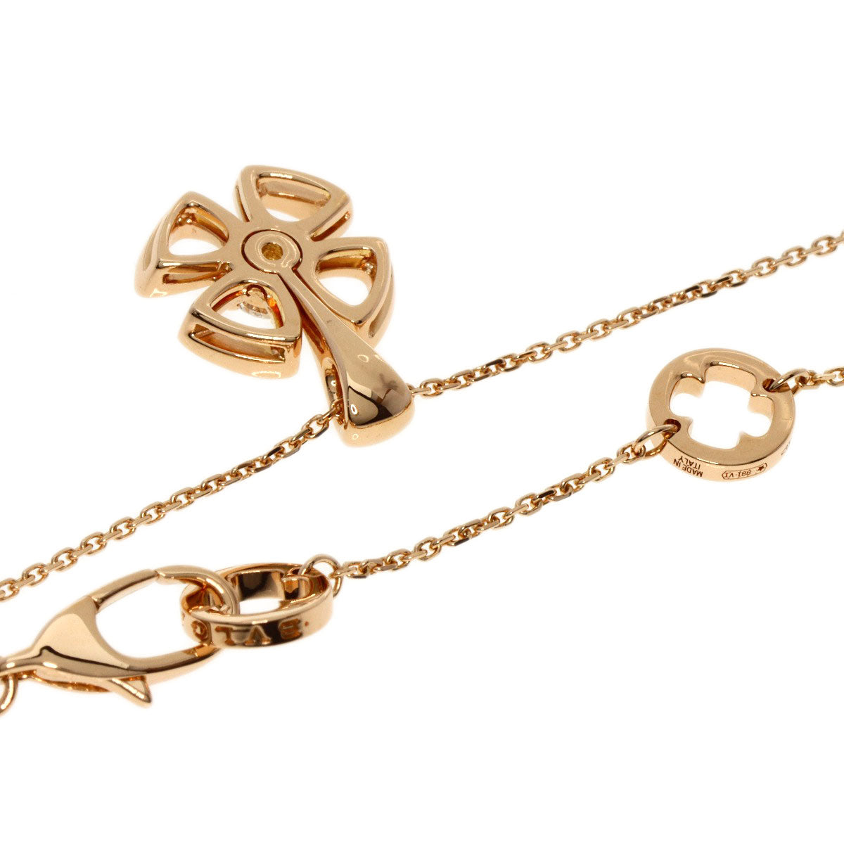 BVLGARI   Necklace Fiorever Diamond K18 Pink Gold Ladies