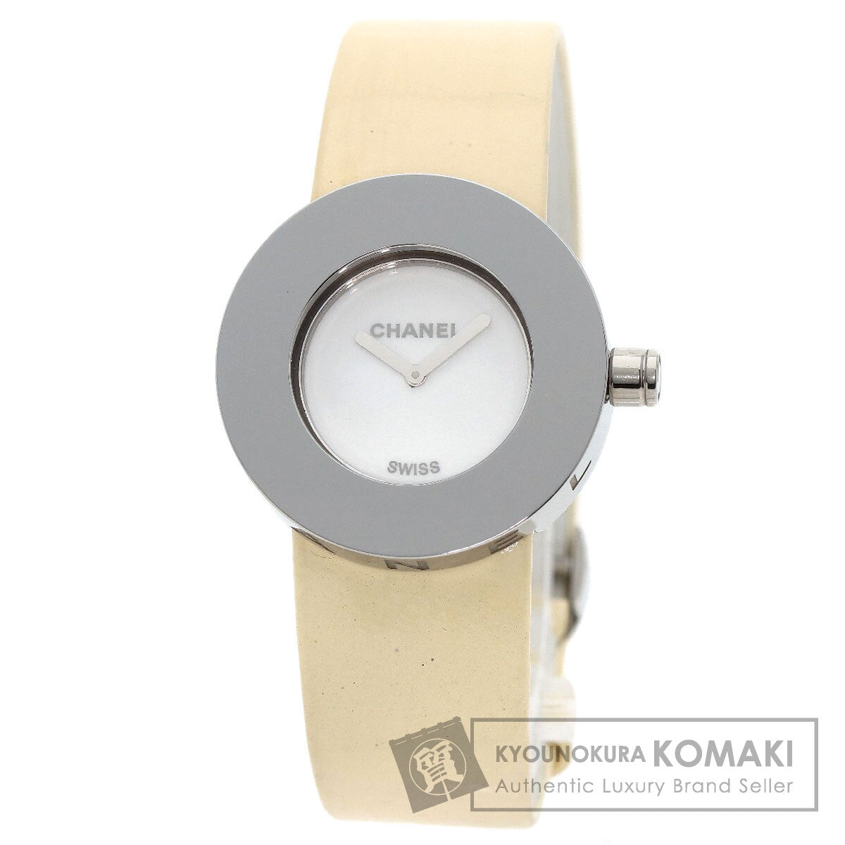 CHANEL La Ronde Watches H0579 Stainless Steel/Leather Ladies