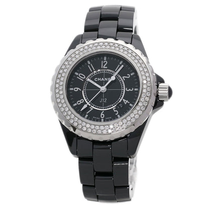 CHANEL J12 1.3" Bezel Diamond Watches H0949 Ceramic/Ceramic Ladies