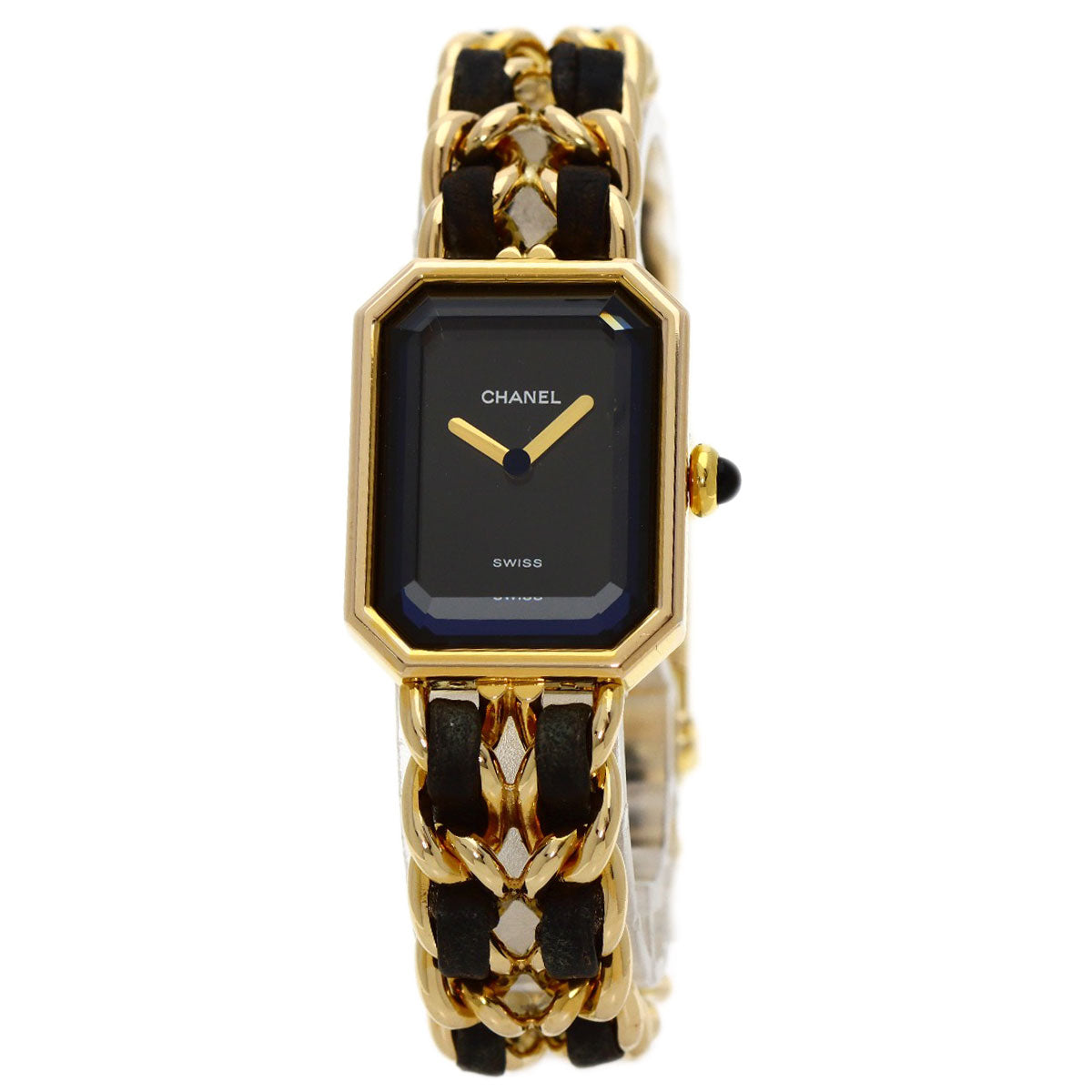 CHANEL Premiere M Watches H0001 Gold Plated/Leather Ladies