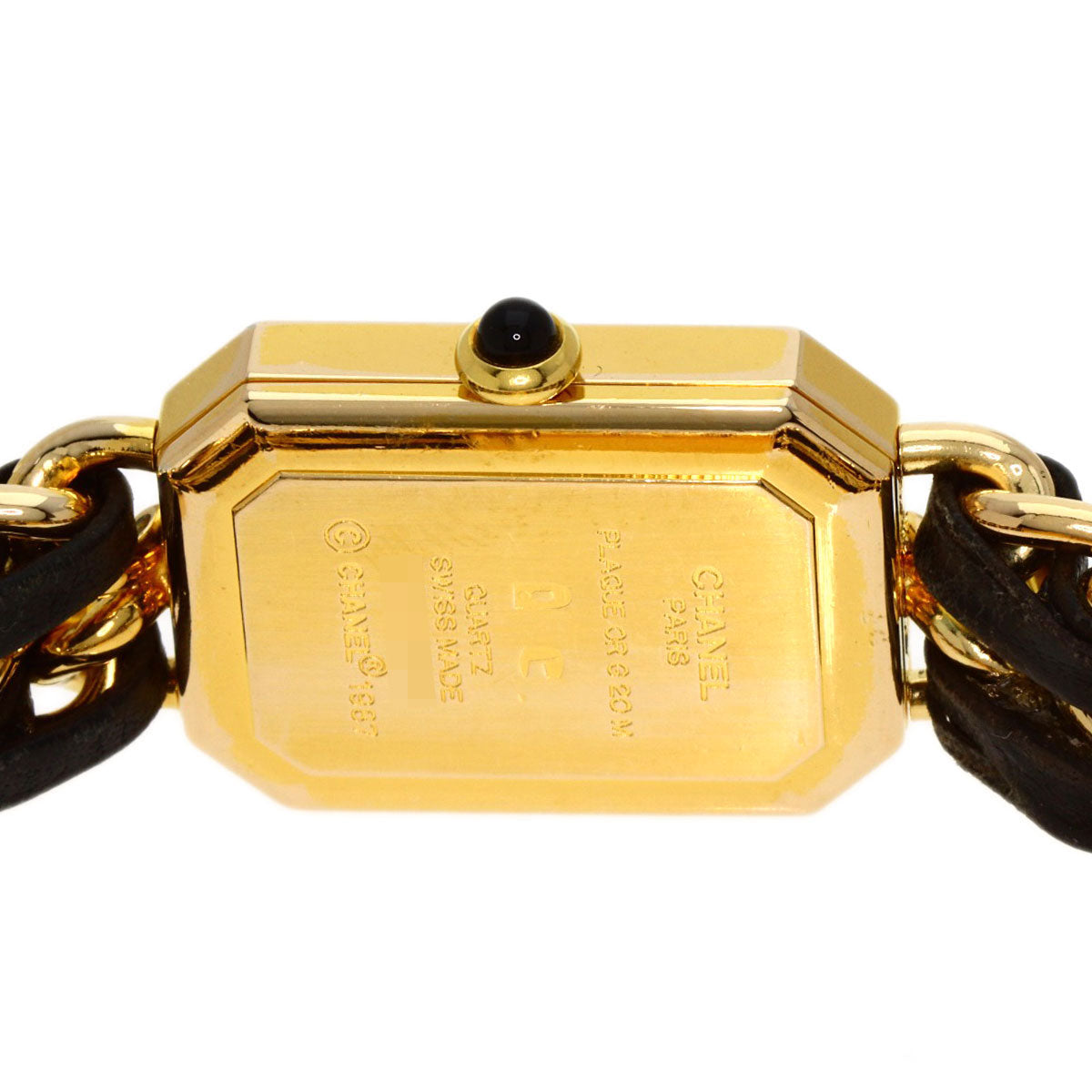 CHANEL Premiere M Watches H0001 Gold Plated/Leather Ladies