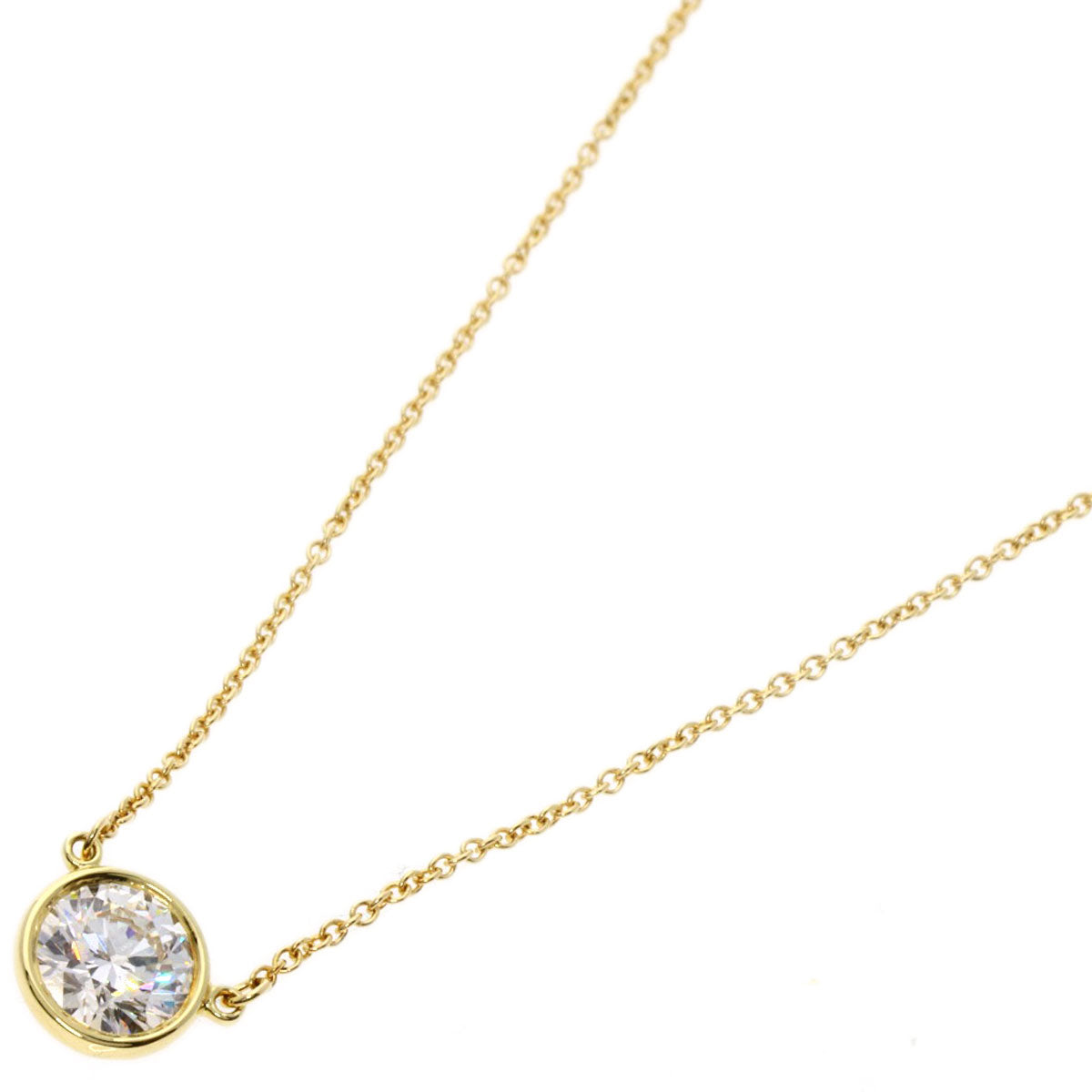 TIFFANY&Co.   Necklace By The Yard Diamond K18 Yellow Gold Ladies