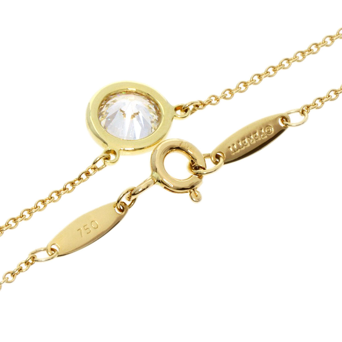 TIFFANY&Co.   Necklace By The Yard Diamond K18 Yellow Gold Ladies