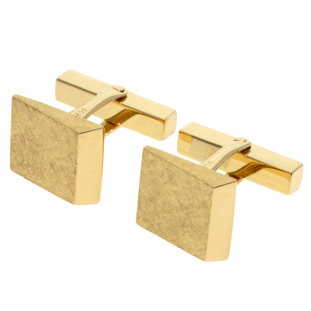 TIFFANY&Co.   cuffs Square K14 Yellow Gold mens