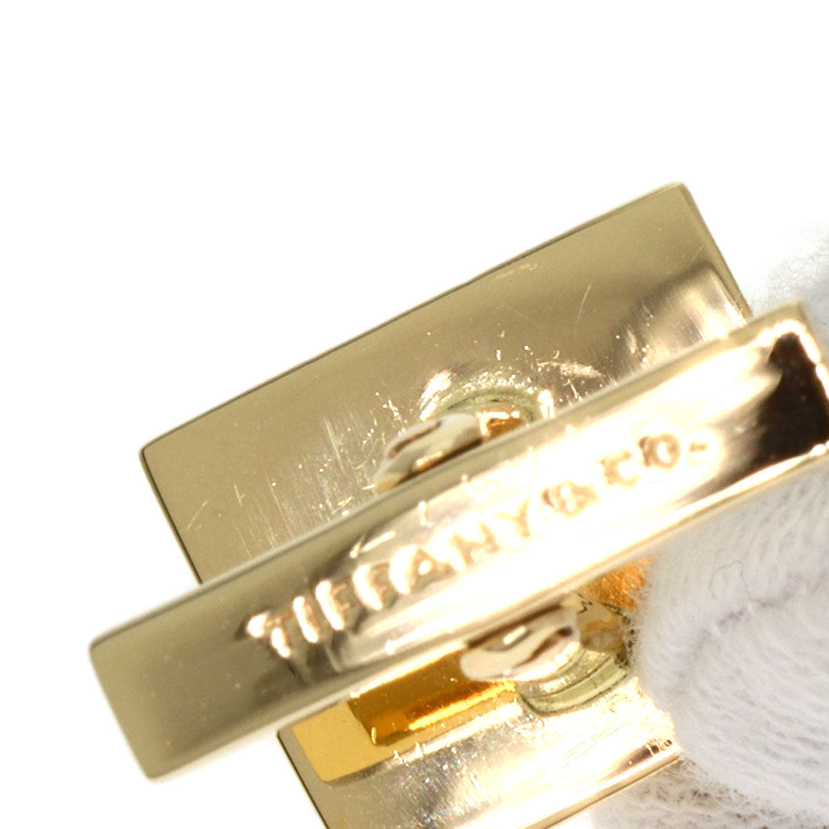 TIFFANY&Co.   cuffs Square K14 Yellow Gold mens