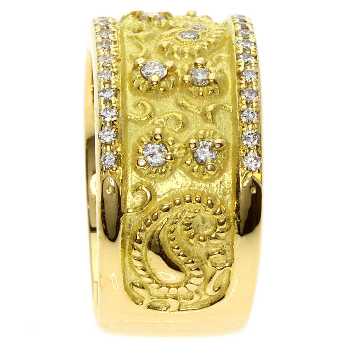 CELINE   Ring Diamond K18 Yellow Gold Ladies