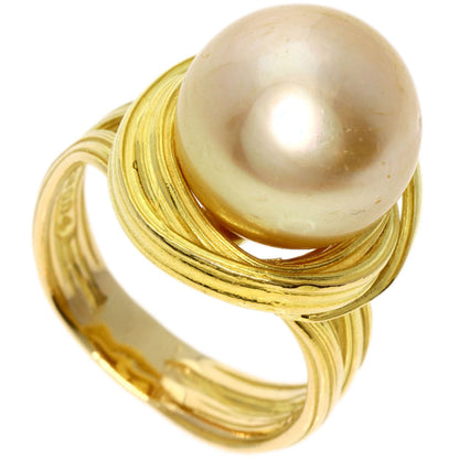 TASAKI   Ring Golden  Pearl Diamond K18 Yellow Gold Ladies