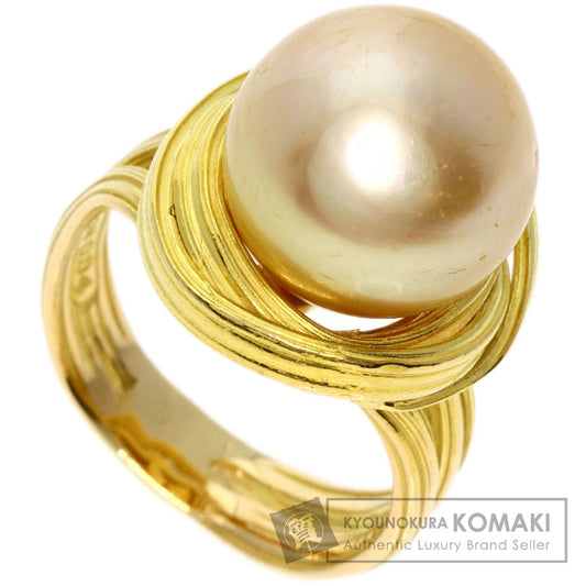 TASAKI   Ring Golden  Pearl Diamond K18 Yellow Gold Ladies