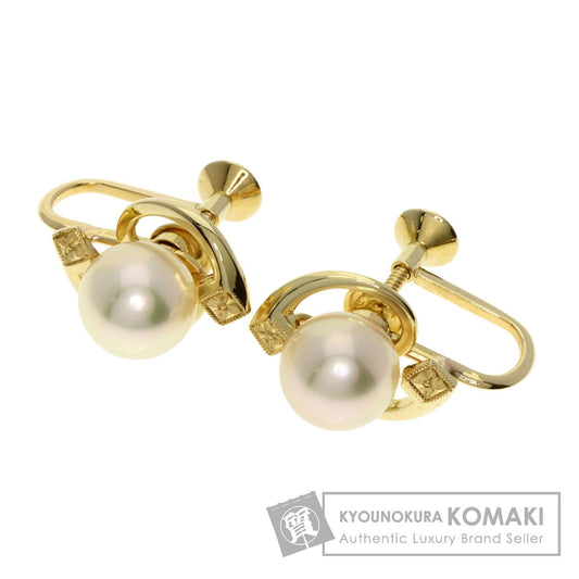 MIKIMOTO   Earring Akoya pearl Pearl K14 Yellow Gold Ladies