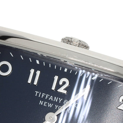 TIFFANY&Co. East West Mini Watches 36668644 Stainless Steel/Leather Ladies