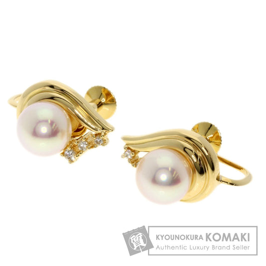 TASAKI   Earring Akoya pearl Pearl K18 Yellow Gold Ladies