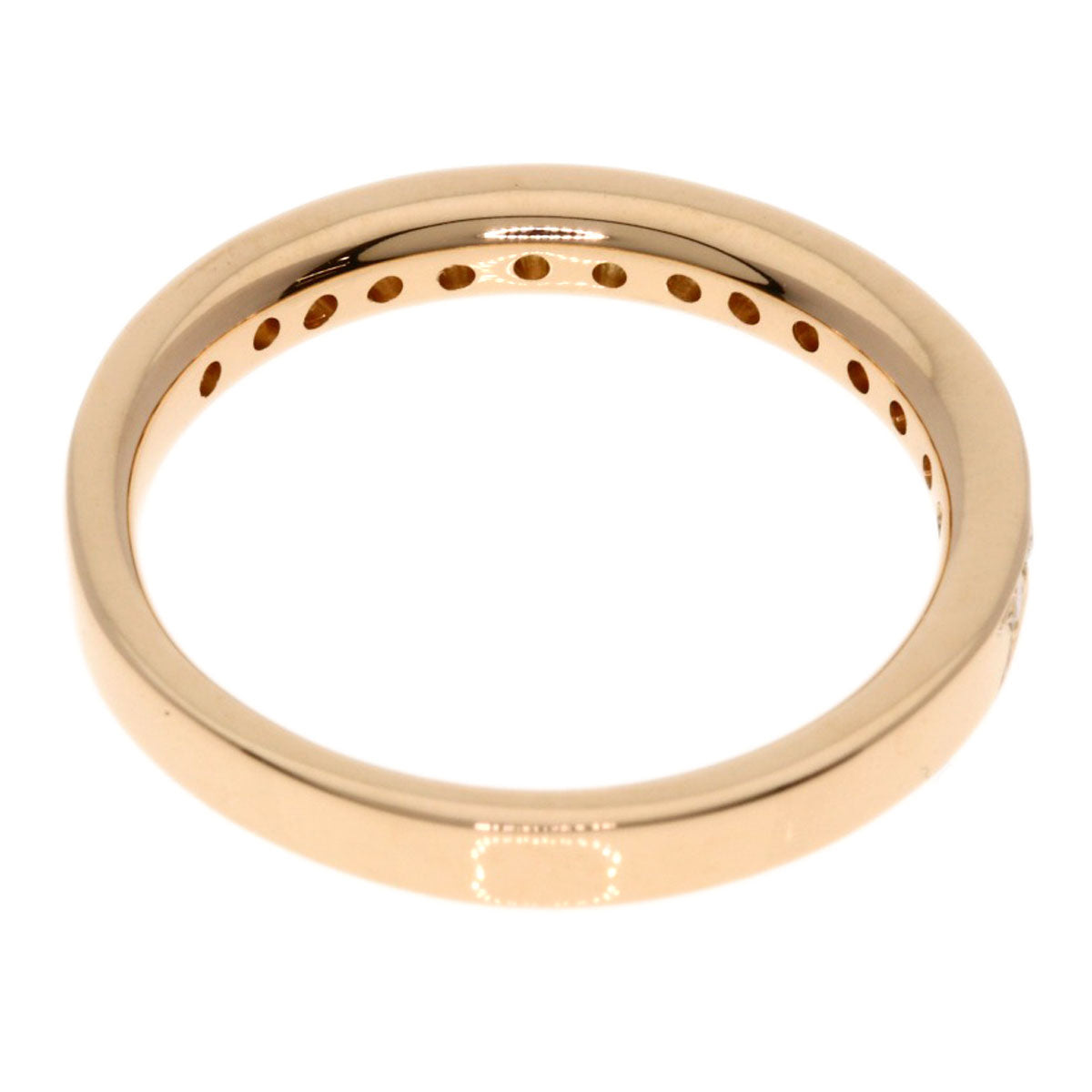 4℃   Ring Diamond K18 Pink Gold Ladies