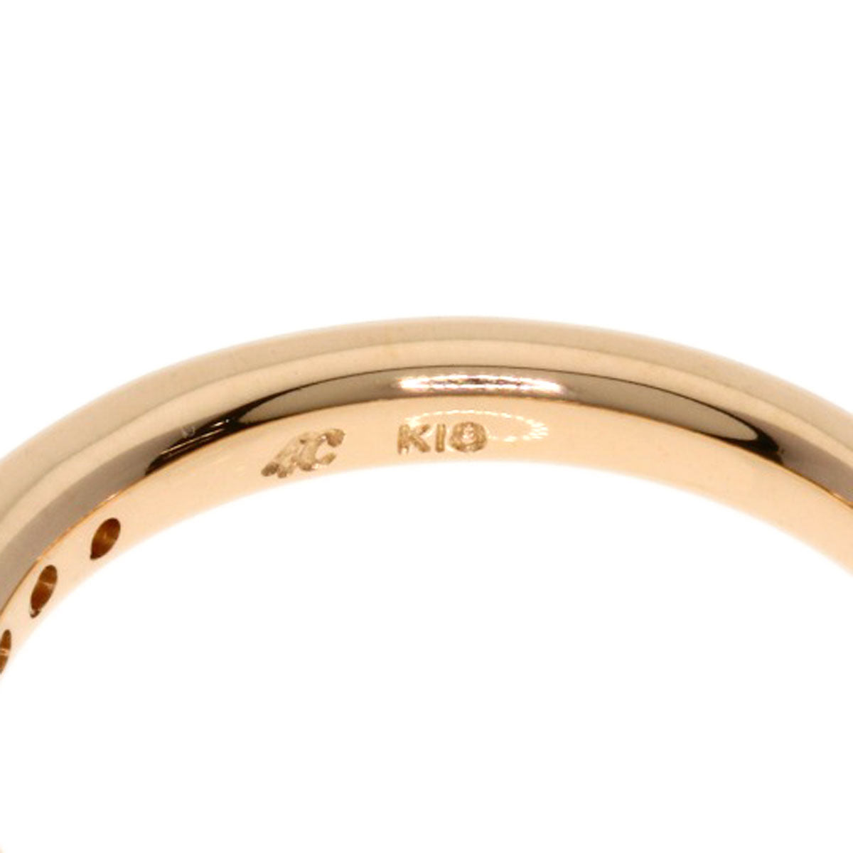 4℃   Ring Diamond K18 Pink Gold Ladies