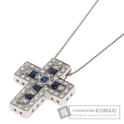 Damiani   Necklace Bell Epoch Sapphire Diamond K18 White Gold Ladies