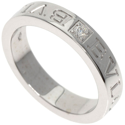 BVLGARI   Ring Double logo 1P Diamond K18 White Gold Ladies