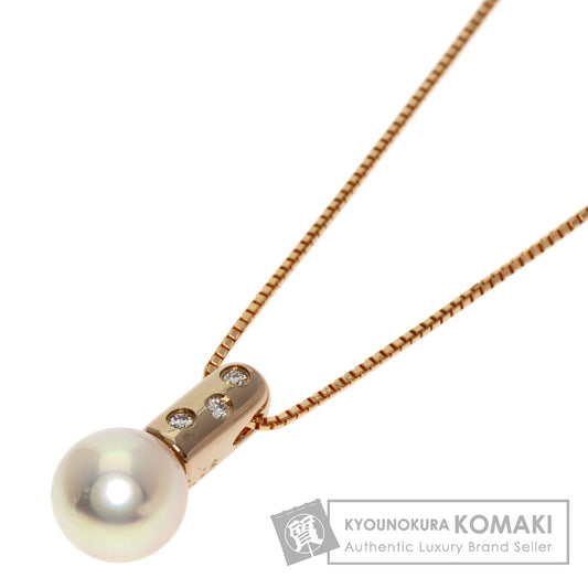 TASAKI   Necklace Akoya Pearl Pearl Diamond K18 Pink Gold Ladies