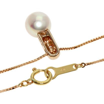 TASAKI   Necklace Akoya Pearl Pearl Diamond K18 Pink Gold Ladies