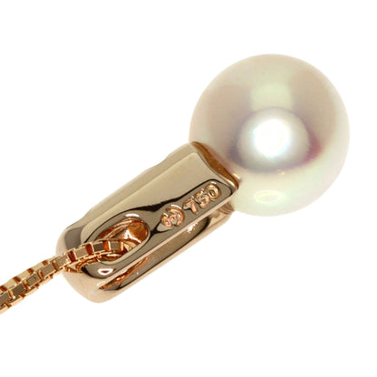 TASAKI   Necklace Akoya Pearl Pearl Diamond K18 Pink Gold Ladies