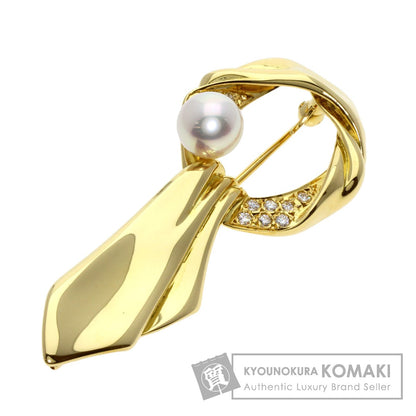 MIKIMOTO   Brooch Akoya pearl Pearl K18 Yellow Gold Ladies