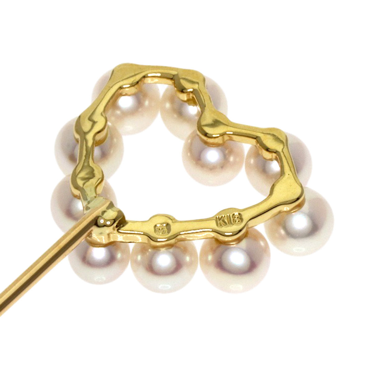 MIKIMOTO   Brooch Baby Pearl Pearl Pin Brooch K18 Yellow Gold Ladies