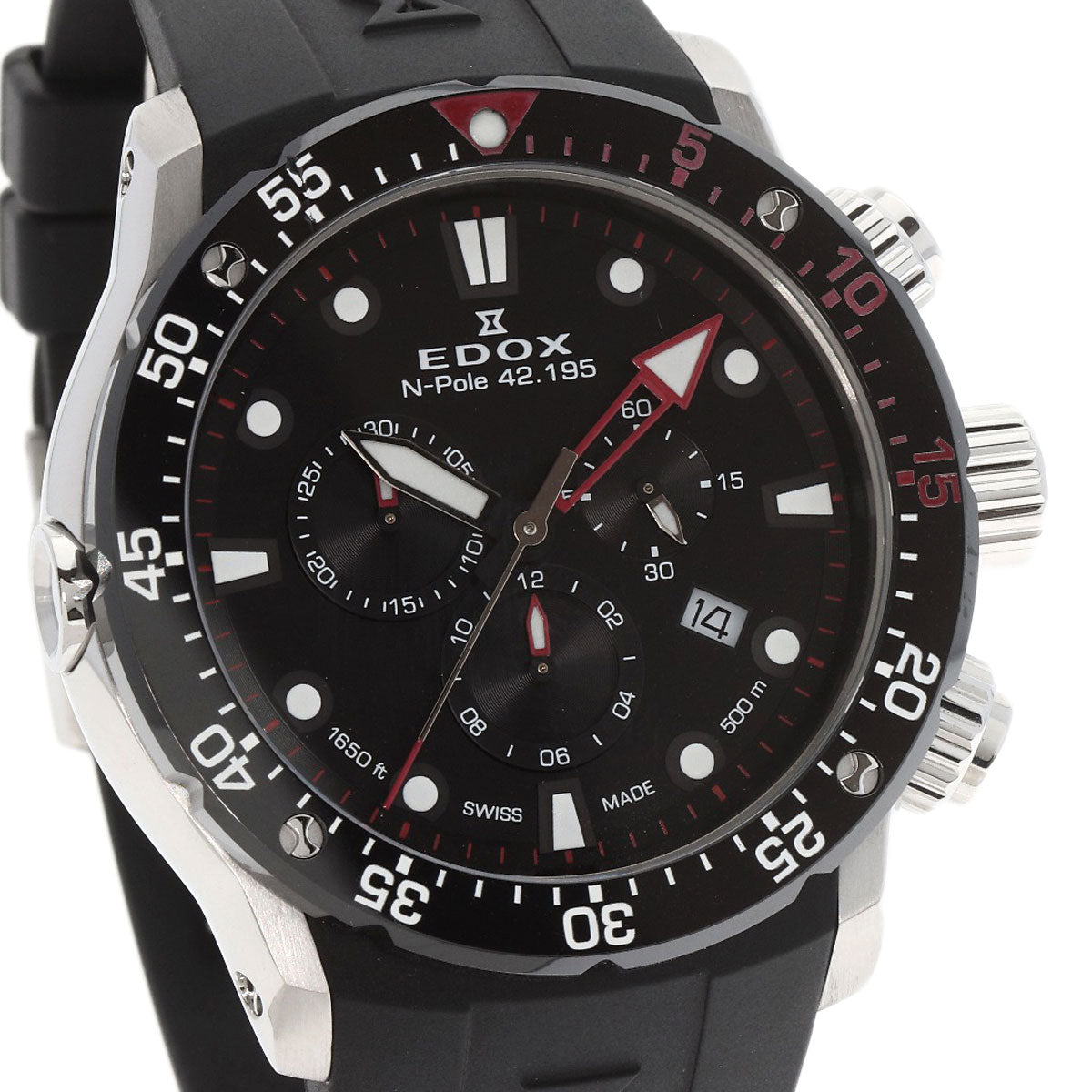 EDOX Chrono Offshore 1 North Pole 300 Limited Watches 42.195 Stainless Steel/Rubber mens