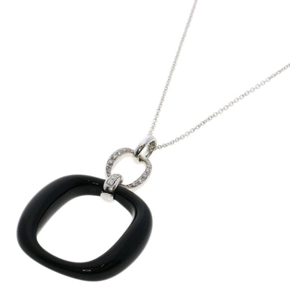 Damiani   Necklace D-lace Diamond Onyx K18 White Gold Ladies