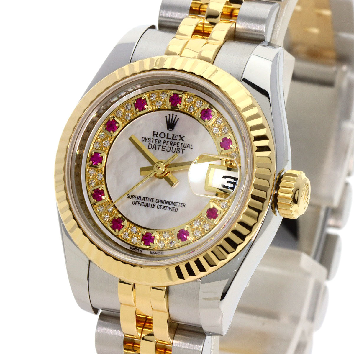 ROLEX Datejust Myriad Ruby Diamond Watches 179173NMR Stainless Steel/SSxK18YG Ladies