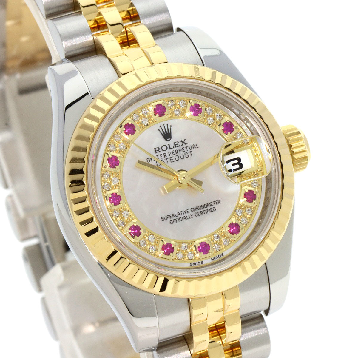 ROLEX Datejust Myriad Ruby Diamond Watches 179173NMR Stainless Steel/SSxK18YG Ladies