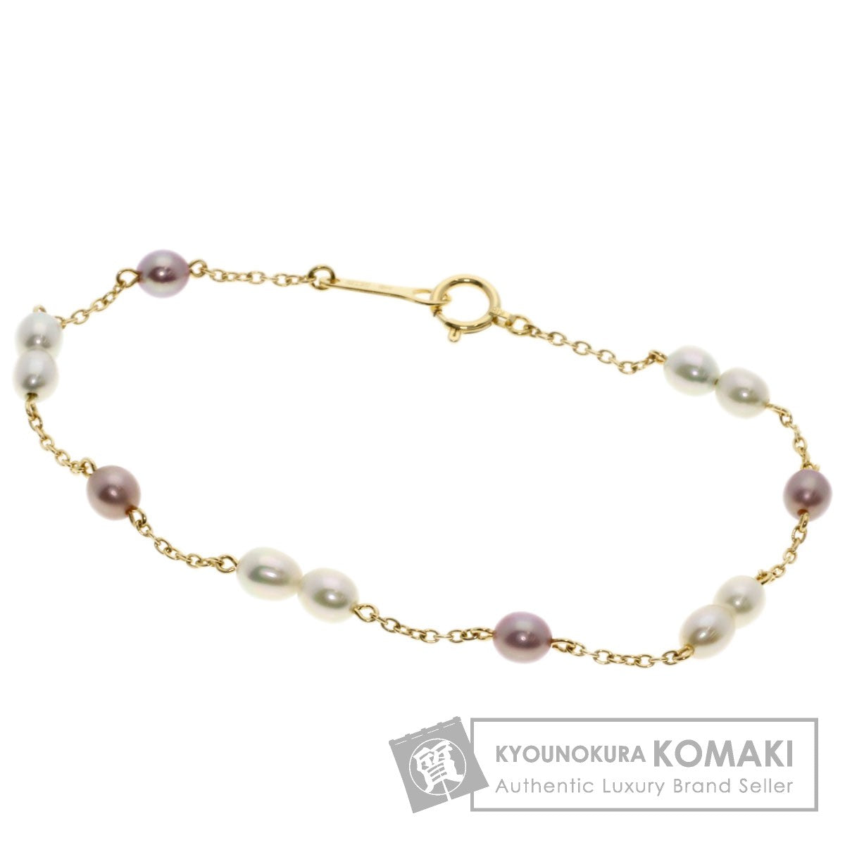 TASAKI   Bracelet Station Tamsui Pearl Pearl K18 Yellow Gold Ladies