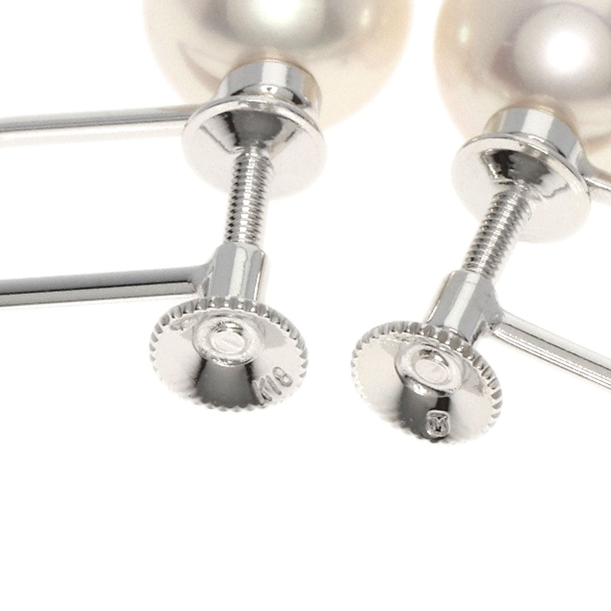 MIKIMOTO   Earring Akoya pearl Pearl K18 White Gold Ladies