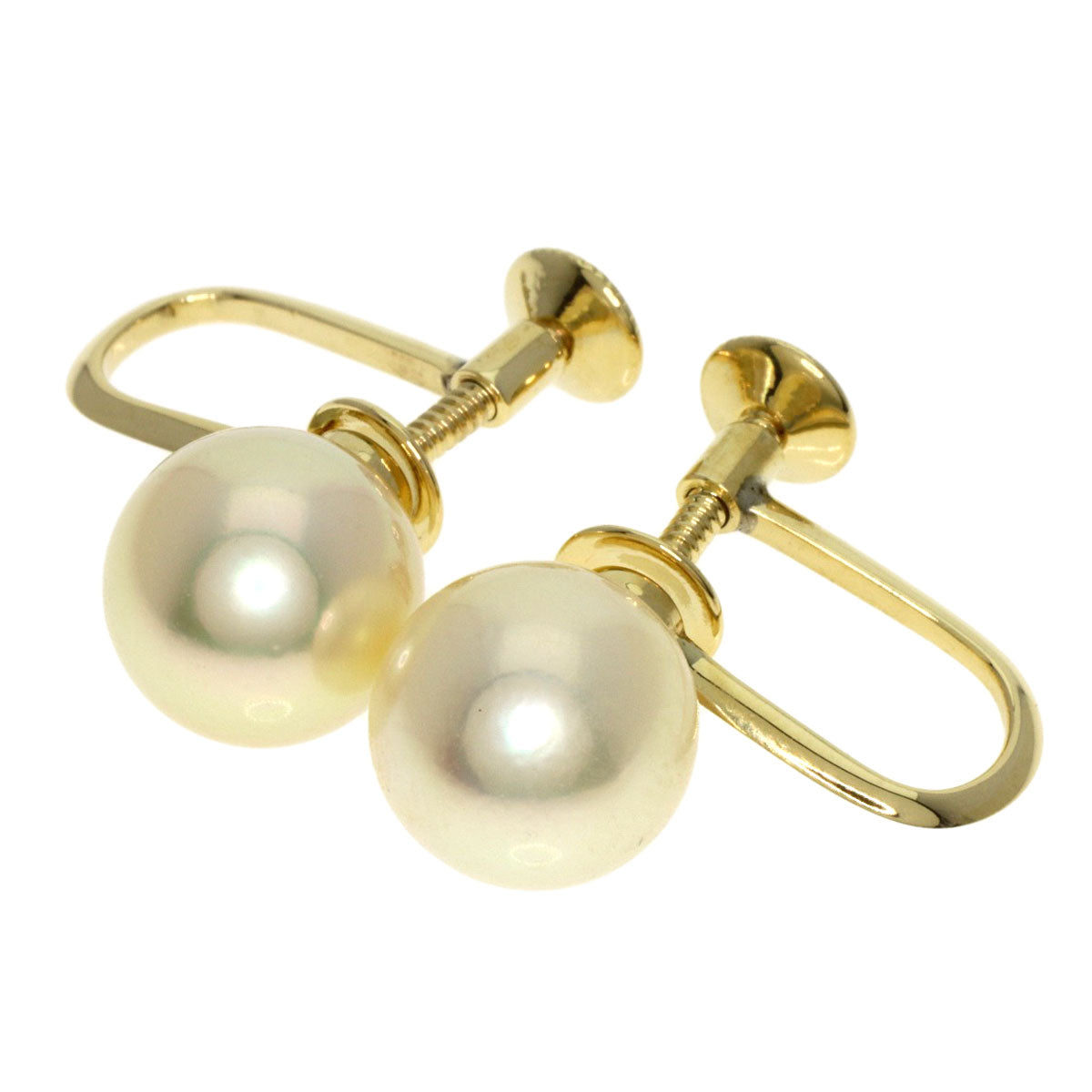 MIKIMOTO   Earring Akoya pearl Pearl K14 Yellow Gold Ladies