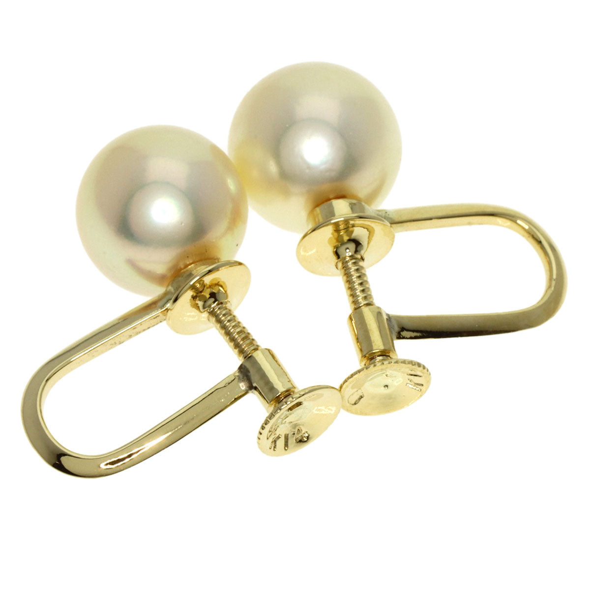 MIKIMOTO   Earring Akoya pearl Pearl K14 Yellow Gold Ladies