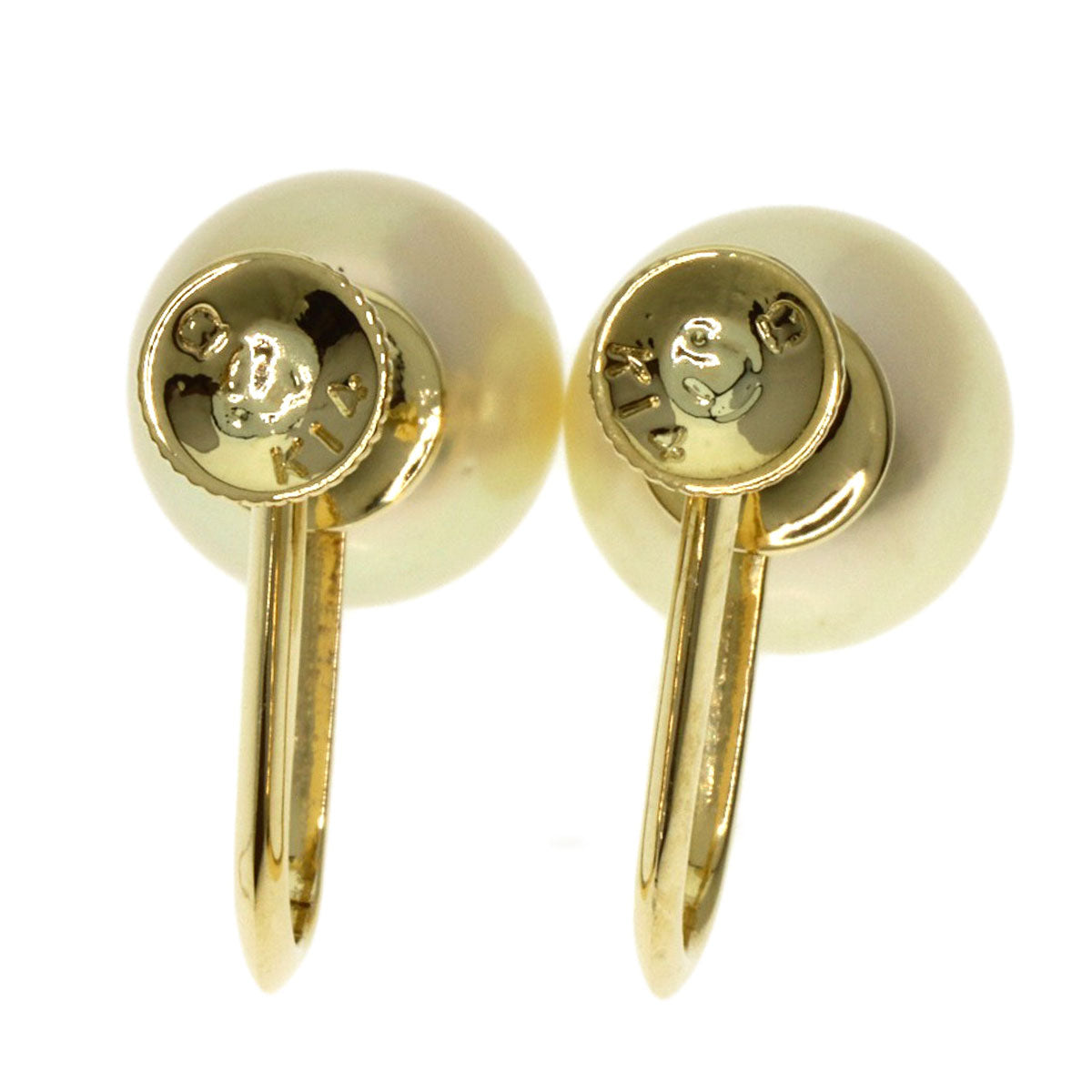 MIKIMOTO   Earring Akoya pearl Pearl K14 Yellow Gold Ladies