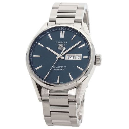 TAG HEUER Carrera Caliber 5 Day Date Watches WAR201E.BA0723 Stainless Steel/Stainless Steel mens