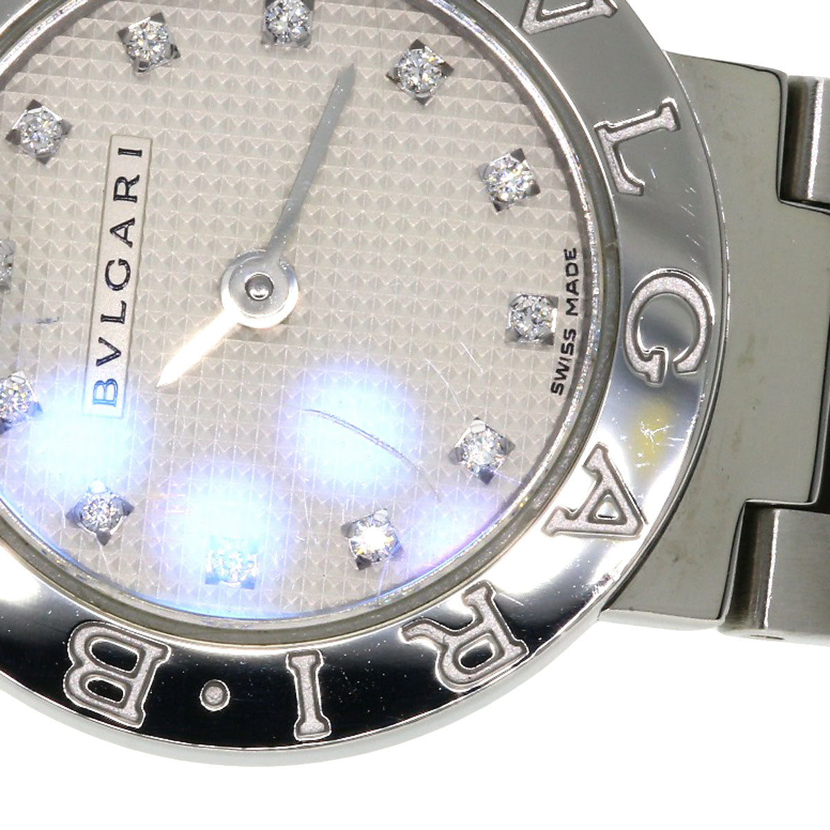 BVLGARI BVLGARI BVLGARI 12P Diamond Watches BB23SS Stainless Steel/Stainless Steel Ladies