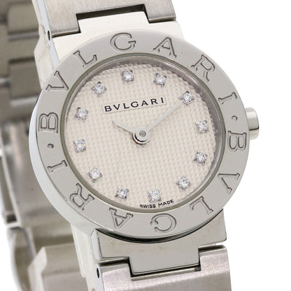 BVLGARI BVLGARI BVLGARI 12P Diamond Watches BB23SS Stainless Steel/Stainless Steel Ladies