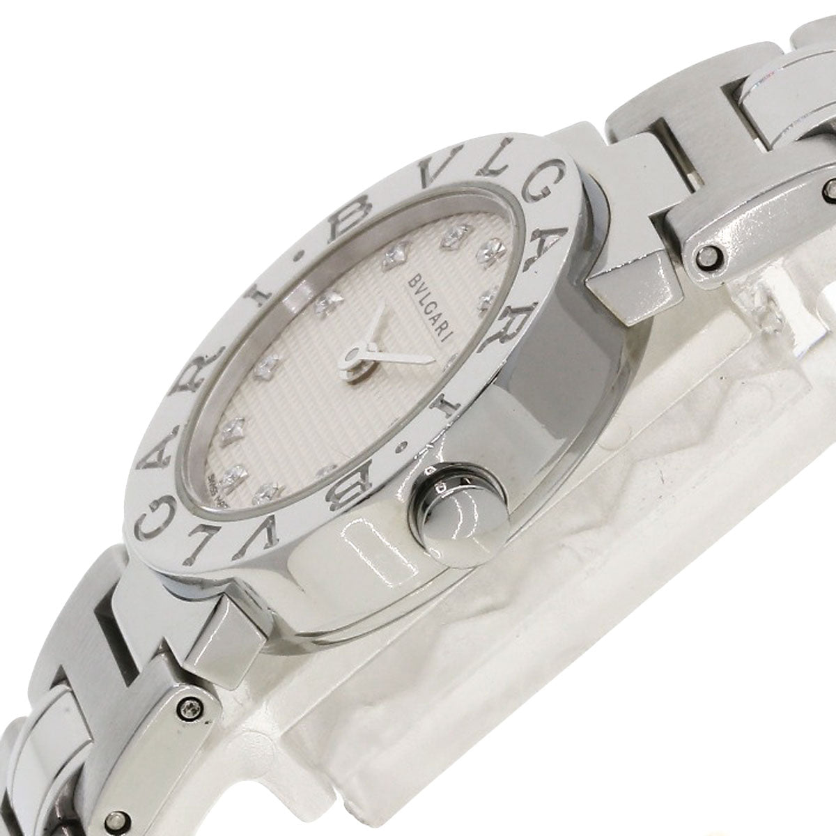 BVLGARI BVLGARI BVLGARI 12P Diamond Watches BB23SS Stainless Steel/Stainless Steel Ladies