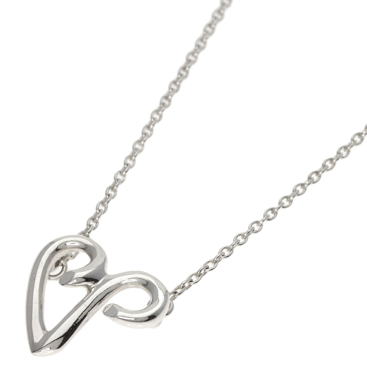 TIFFANY&Co.   Necklace Initial V Silver Ladies