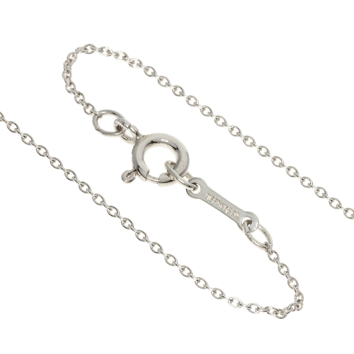 TIFFANY&Co.   Necklace Initial V Silver Ladies