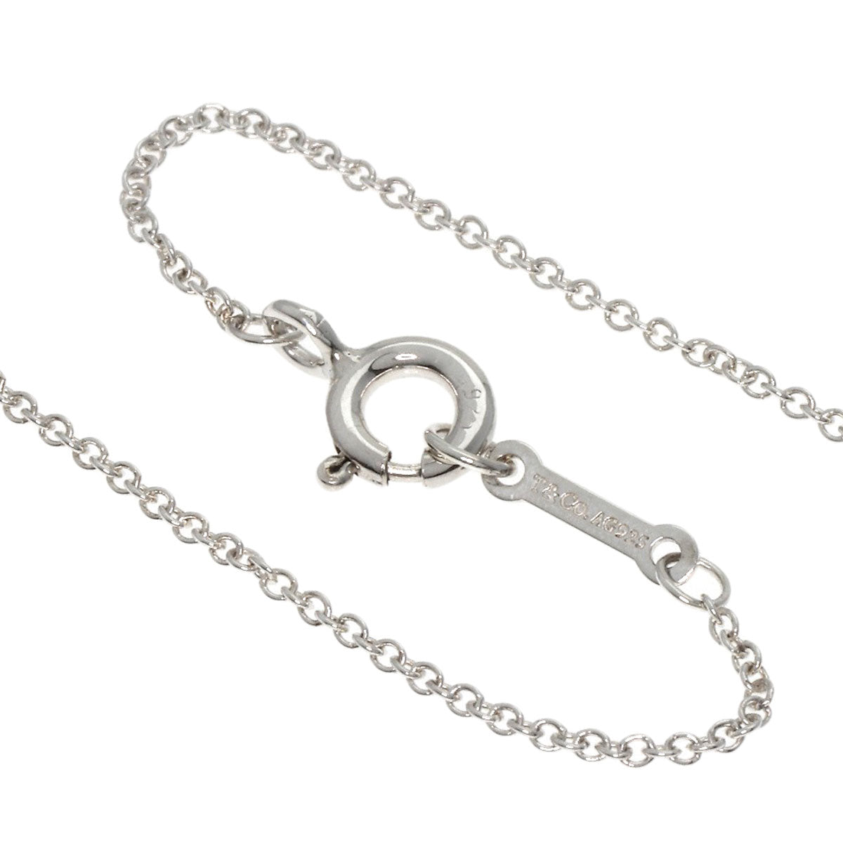 TIFFANY&Co.   Necklace Rubbing Heart Small Silver Ladies