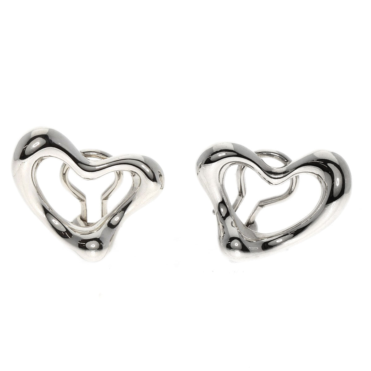 TIFFANY&Co.   Earring Open heart Silver Ladies