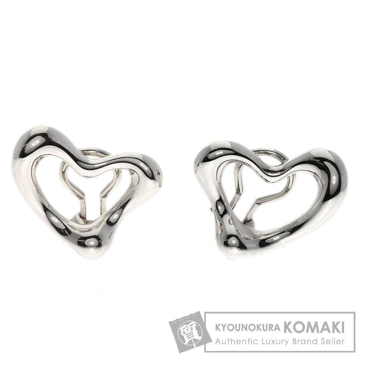 TIFFANY&Co.   Earring Open heart Silver Ladies