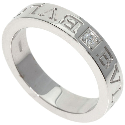 BVLGARI   Ring Double logo 1P Diamond K18 White Gold Ladies