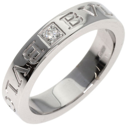 BVLGARI   Ring Double logo 1P Diamond K18 White Gold Ladies