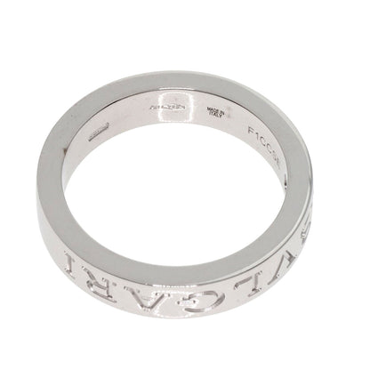 BVLGARI   Ring Double logo 1P Diamond K18 White Gold Ladies