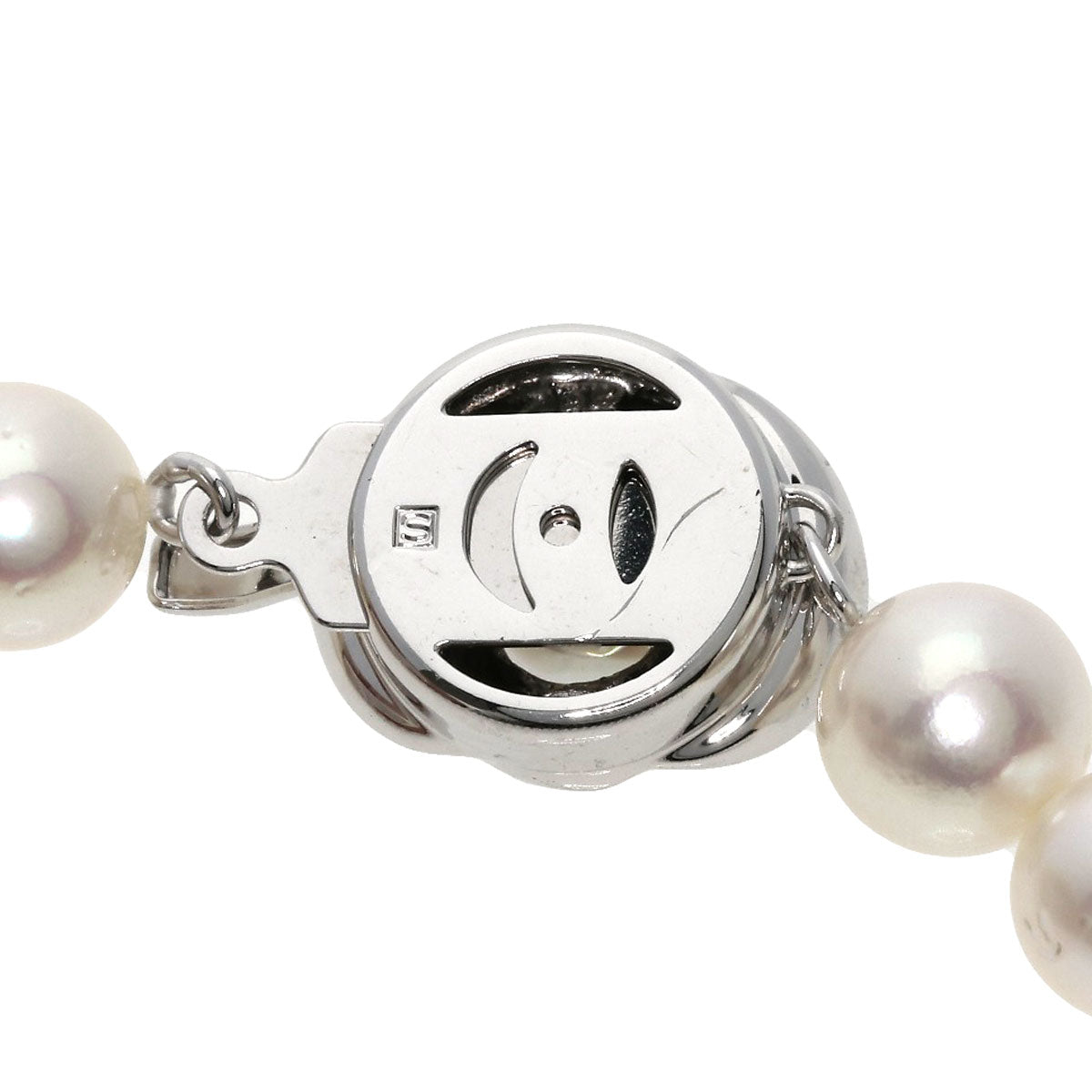 TASAKI   Necklace Akoya Pearl Pearl Earring Set Silver Ladies