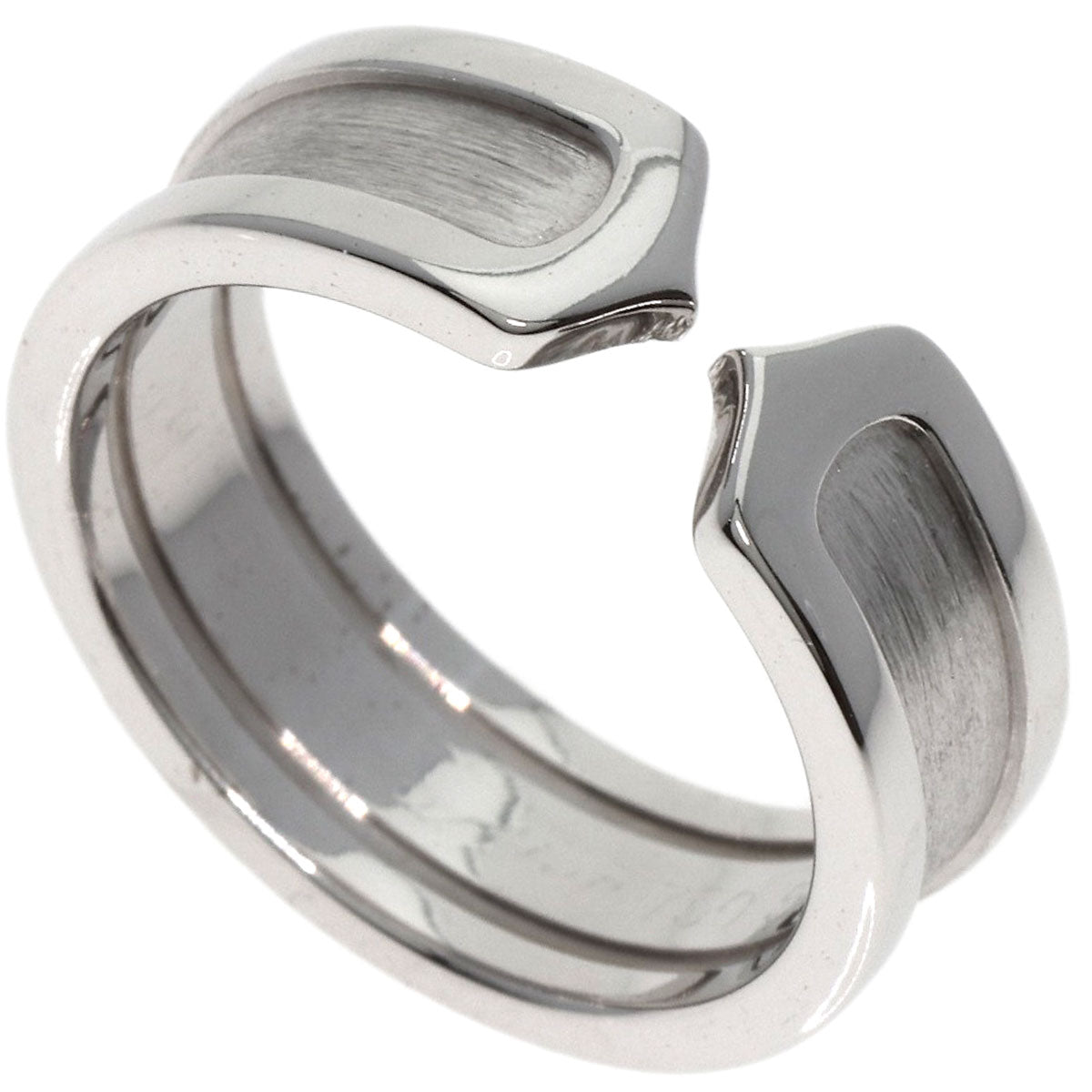 CARTIER   Ring C2 #51 K18 White Gold Ladies