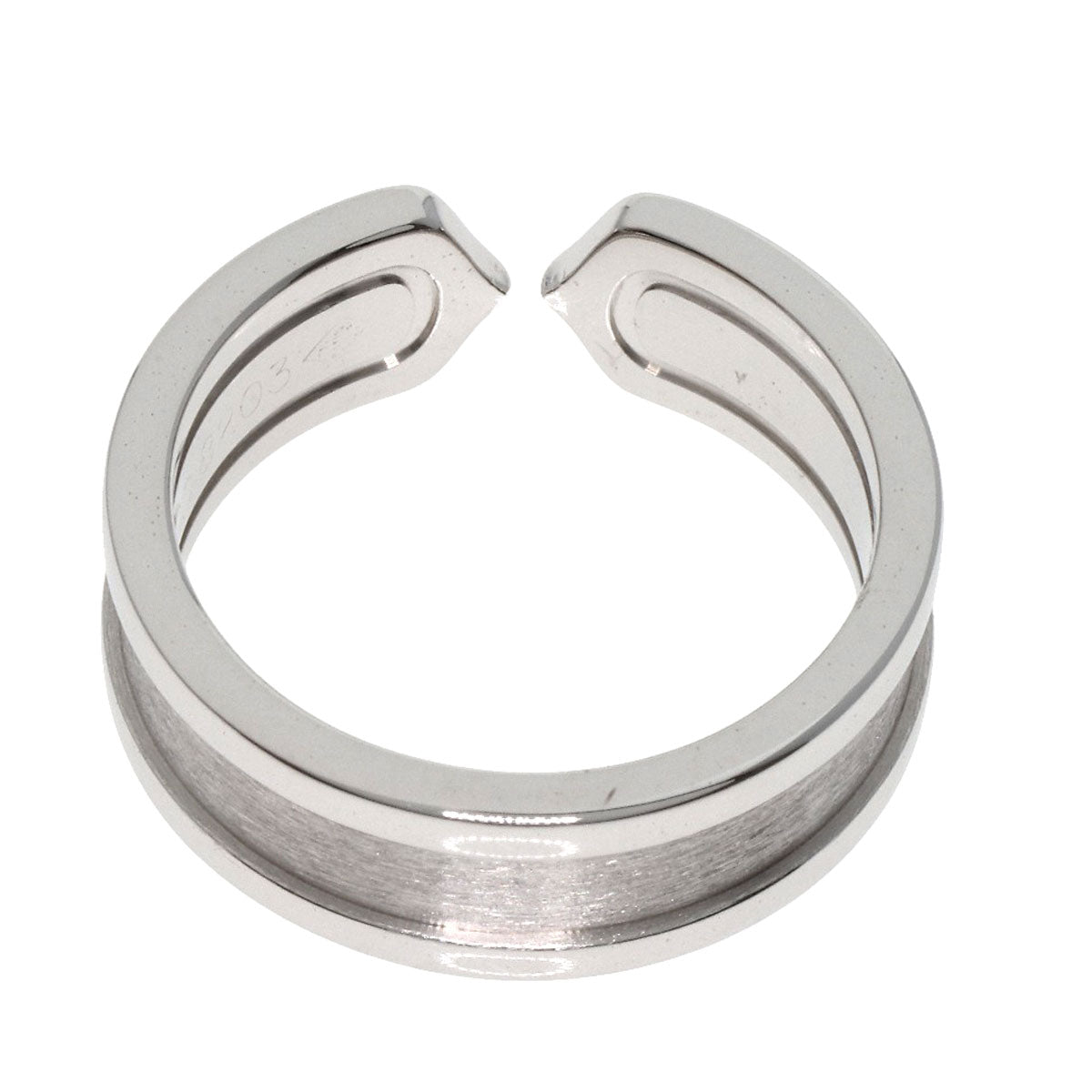 CARTIER   Ring C2 #51 K18 White Gold Ladies