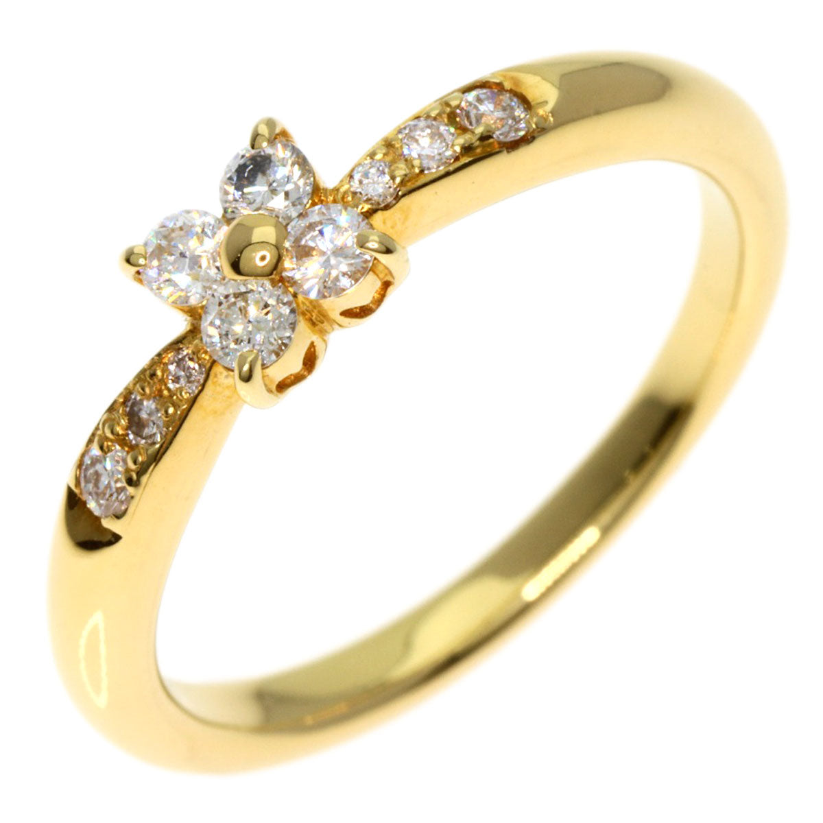 Ponte Vecchio   Ring Diamond K18 Yellow Gold Ladies