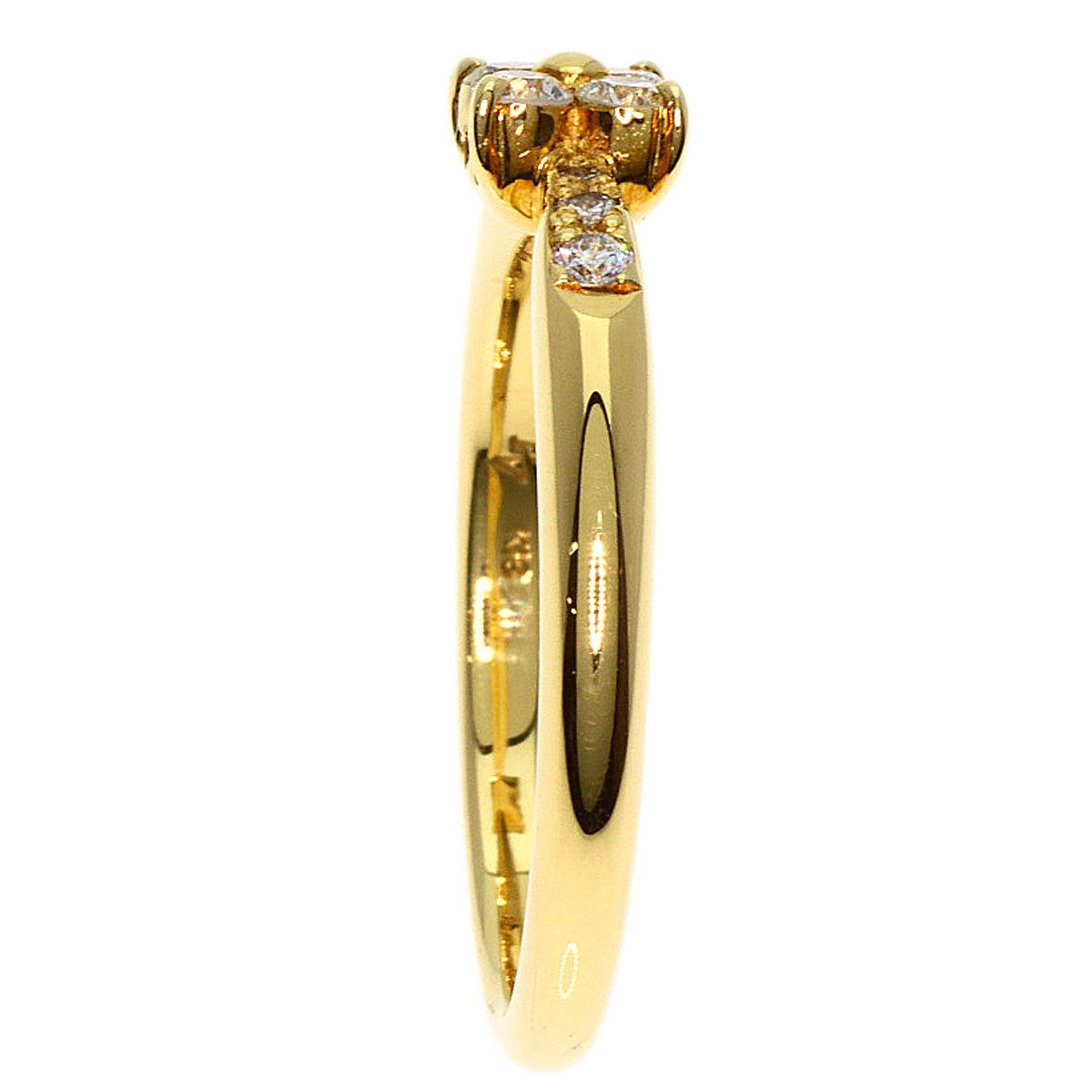 Ponte Vecchio   Ring Diamond K18 Yellow Gold Ladies